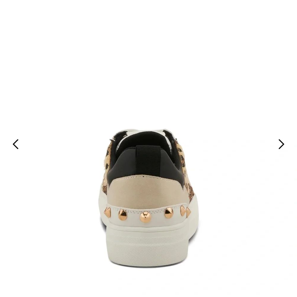Patrizia Spring Step Leopard and Gold Glitter Sneakers - Picture 6 of 10
